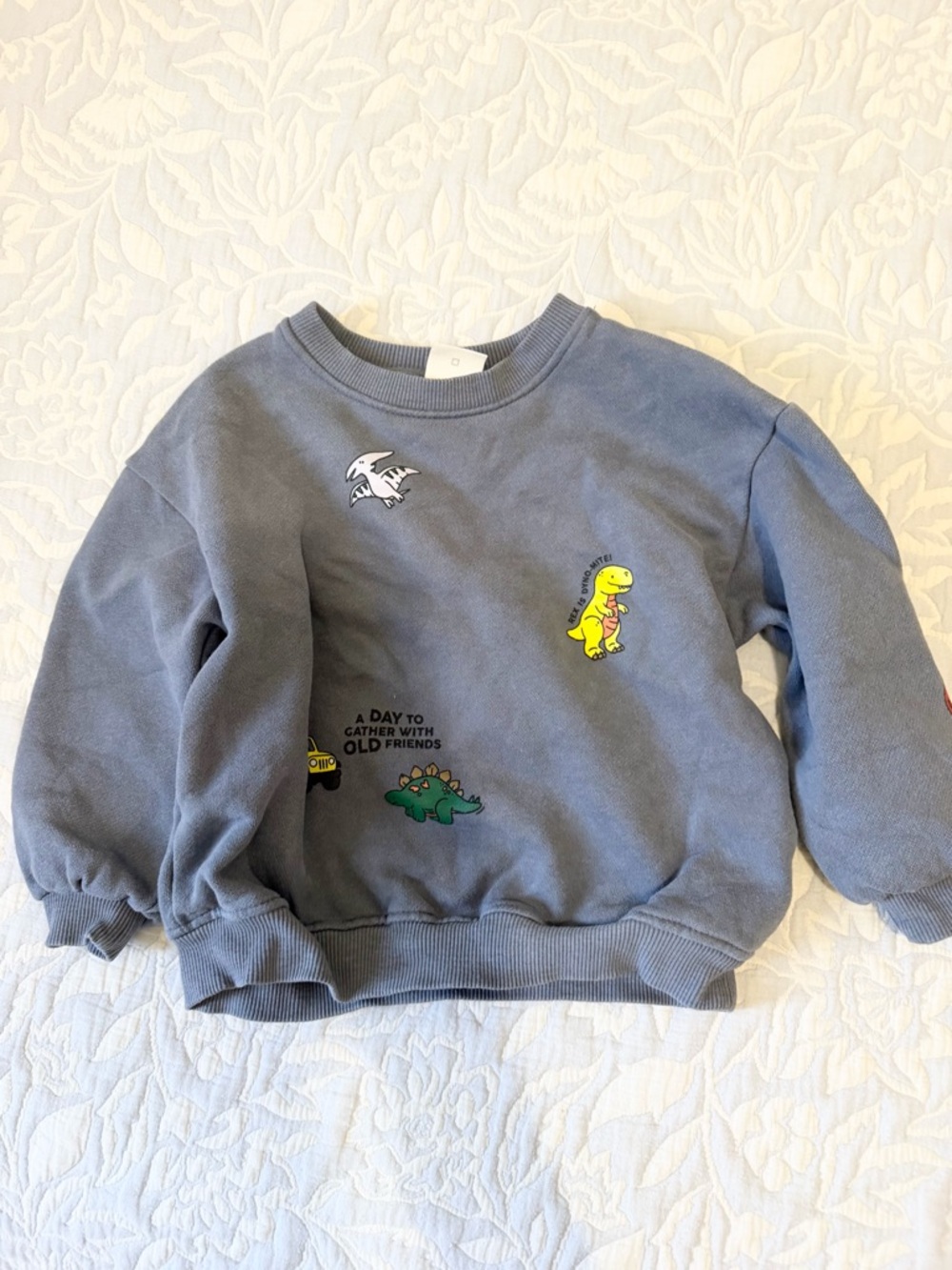 Zara 4T dinosaur pullover crewneck sweater casual